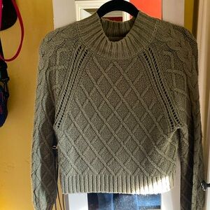 Olive green knit